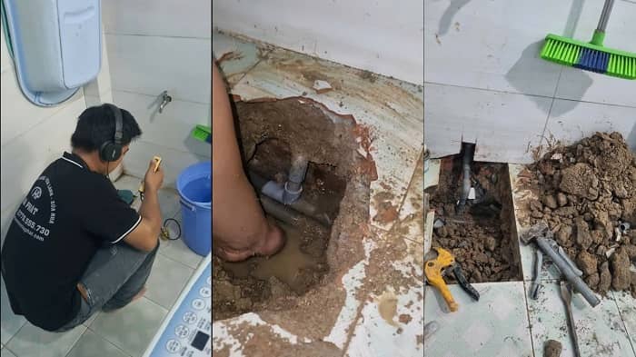 Thợ siêu âm dò tìm ống nước bể ngầm tại nhà khách Quận 4, TPHCM Thợ siêu âm dò tìm ống nước bể ngầm tại nhà khách Quận 4, TPHCM